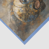 未来的な女性の油絵のデコパージュ右160 薄葉紙 (詳細)