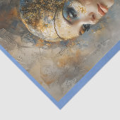 未来的な女性の油絵デコペ離れ160 薄葉紙 (詳細)