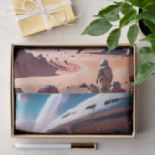 未来的な宇宙アドベンチャーデカップージティッシュペーパー 薄葉紙 (ギフト)