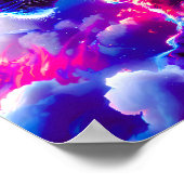 未来的な宇宙ネオン豹 ポスター (角)