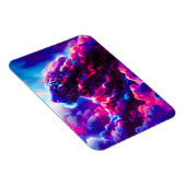 未来的な宇宙ネオン豹 マグネット (右側)