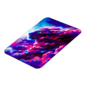 未来的な宇宙ネオン豹 マグネット (左側)