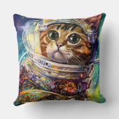 未来的な宇宙猫 クッション (裏面)