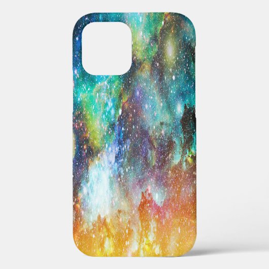 未来的な宇宙空間、星が輝く星雲の背景 Case-Mate iPhoneケース (裏面)