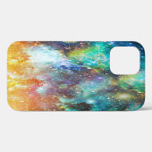 未来的な宇宙空間、星が輝く星雲の背景 Case-Mate iPhoneケース (裏面 (横))