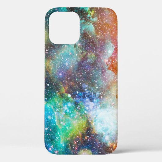 未来的な宇宙空間、星が輝く星雲の背景 Case-Mate iPhoneケース (裏面)