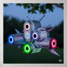 未来的な宇宙船バードハウス