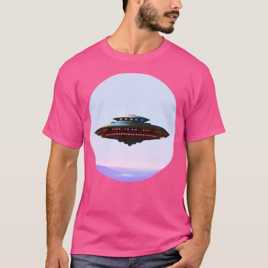 未来的な宇宙船 Tシャツ (正面)