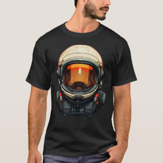 未来的な宇宙飛行士服 Tシャツ