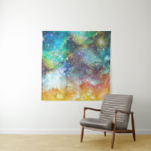 未来的な宇宙、星雲の背景。 タペストリー (インサイチュ)