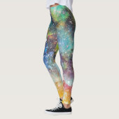 未来的な宇宙、星雲の背景。 レギンス (左)