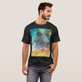 未来的な宇宙、星雲の背景。 Tシャツ (正面フル)