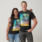 未来的な宇宙、星雲の背景。 Tシャツ (ユニセックス)