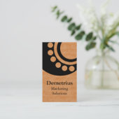 未来的な寸法の名刺、銅 名刺 (スタンド正面)