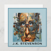 未来的な小さな看板,文房具,招待状 招待状 (正面/裏面)