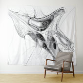 未来的な建築描写建築：Wavvy タペストリー (インサイチュ(横))