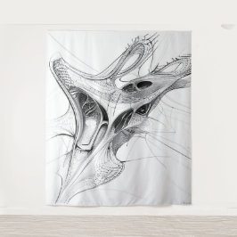 未来的な建築描写建築：Wavvy タペストリー