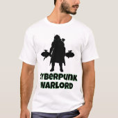 未来的な戦士シルエット Tシャツ (正面)