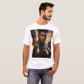 「未来的な戦士スパイラルTシャツ – はっきりした & Dynam Tシャツ (正面フル)