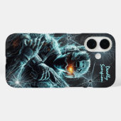 未来的な戦術兵士ゲーマー Case-Mate iPhoneケース (裏面 (横))