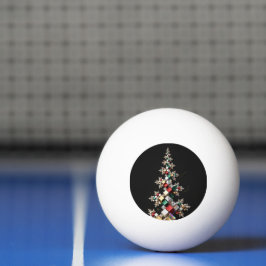 未来的な抽象的クリスマスモザイク3D 卓球ボール