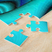 未来的な抽象芸術虹 ジグソーパズル (側面)