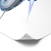 未来的な星付き ポスター (角)