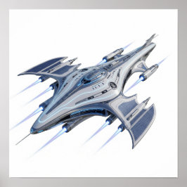 未来的な星付き ポスター