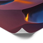 未来的な時間拡張 – シュールレアルネオンドリーム ポスター (角)