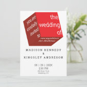 未来的な最新技術を象徴するような、幾何学的な赤い立方体が、限られた予算の中で、いかにして創造されるの 招待状 (スタンド正面)