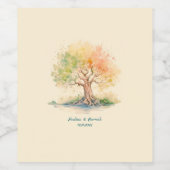 未来的な木のワインラベル ワインラベル (シングルラベル)