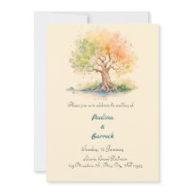 未来的な木の招待状