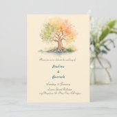 未来的な木の招待状 招待状 (スタンド正面)