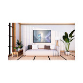 未来的な氷の洞窟サーレアルドリームライクファンタジーランド フォトプリント           