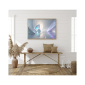 未来的な氷の洞窟サーレアルドリームライクファンタジーランド フォトプリント           