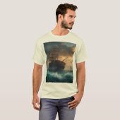 未来的な海タイタン：船の進化 Tシャツ (正面フル)