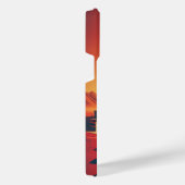 未来的な火星の市中世紀半モダンデザイン iPhoneケース (右側面)