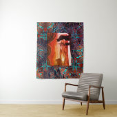 未来的な猫オン火星 タペストリー (インサイチュ)