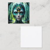 未来的な生物力学サイバネティックジャイアントはimmである スクエア名刺 (正面/裏面)