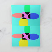 未来的な花 カード (内部)