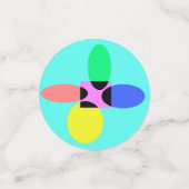 未来的な花 コンフェッティ (スモール正面)