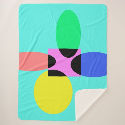 未来的な花 シェルパブランケット (正面)