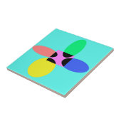 未来的な花 タイル (側面)