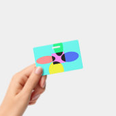 未来的な花 バッジ (手持ち)