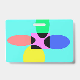 未来的な花 バッジ