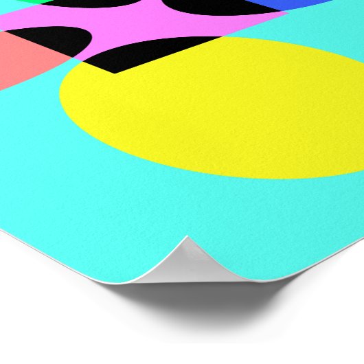 未来的な花 ポスター (角)