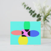 未来的な花 ポストカード (スタンド正面)