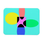 未来的な花 マグネット (横)