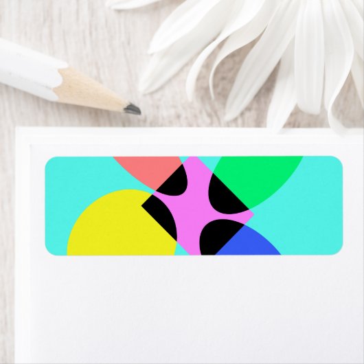 未来的な花 ラベル (インサイチュ)