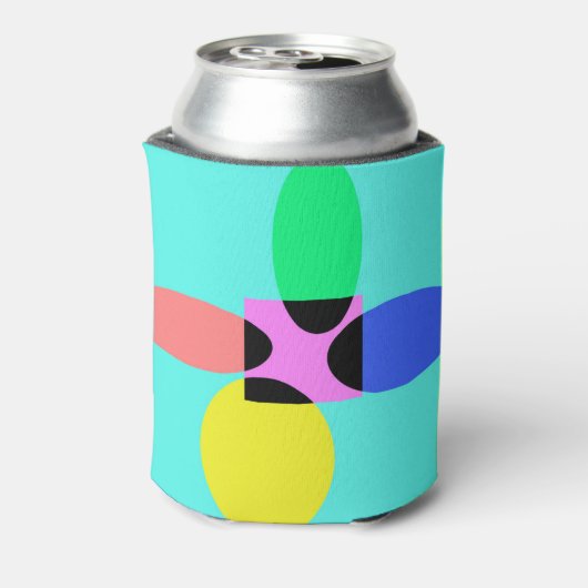 未来的な花 缶クーラー (缶裏面)
